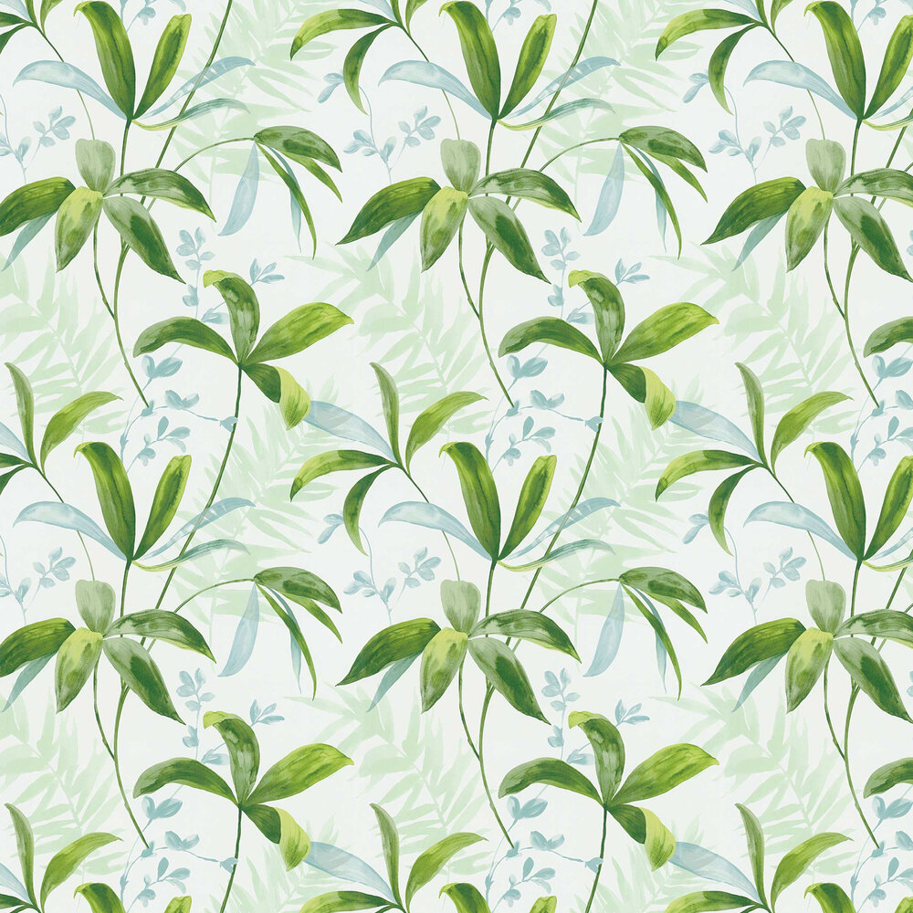 Jungle Chic Wallpaper - Light Blue - by Albany