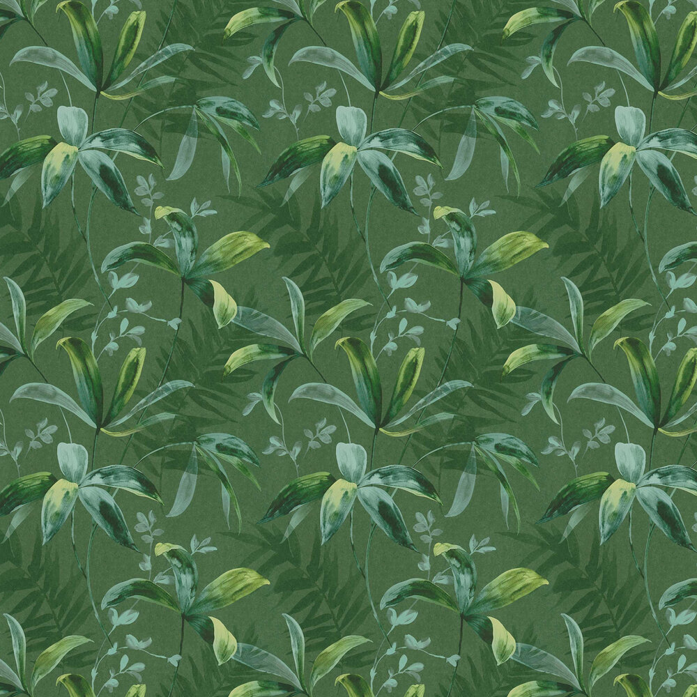 Jungle Chic Wallpaper - Green - by Albany