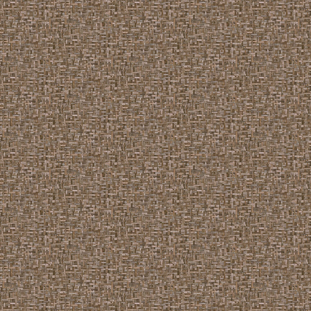 Organic Weave Wallpaper - Chocolate Brown - by Albany