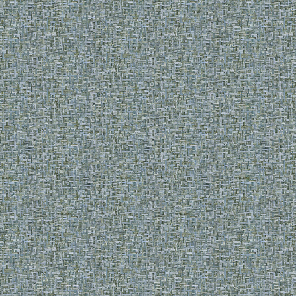 Organic Weave Wallpaper - Blue - by Albany