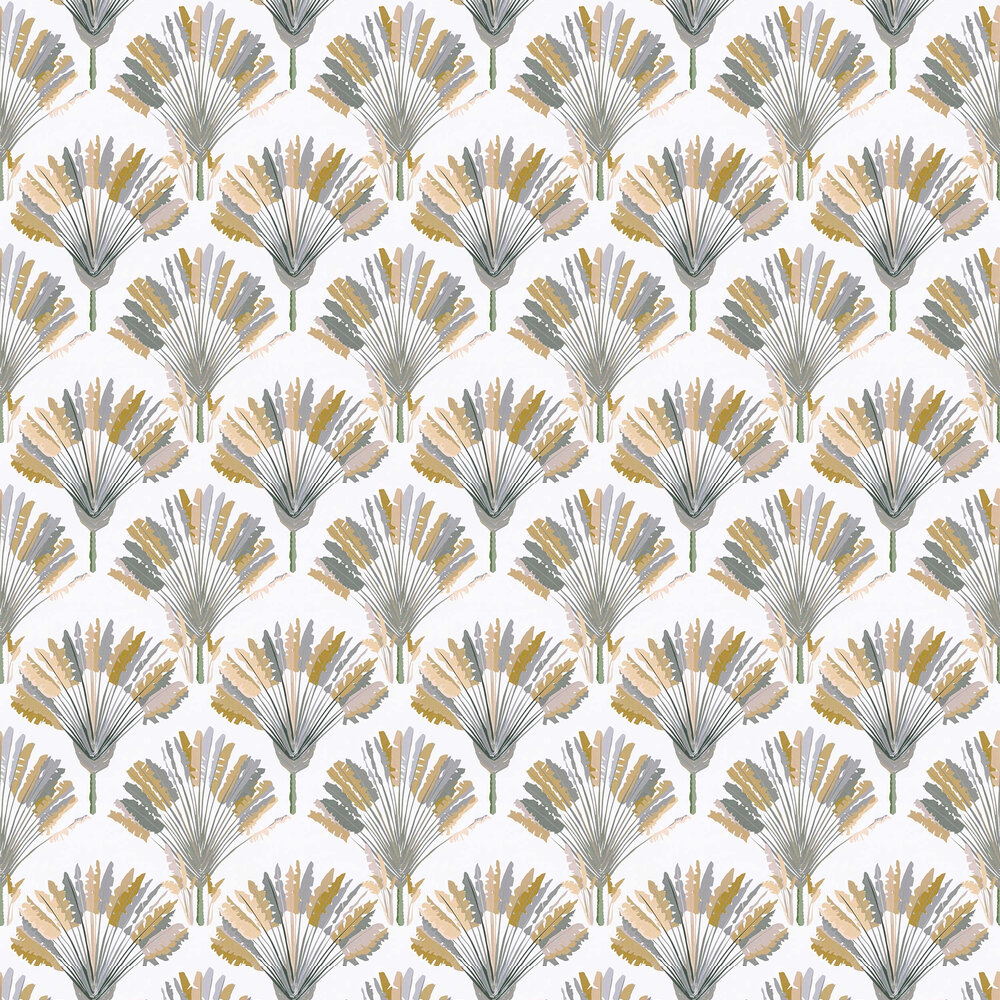 Feather Chic Wallpaper - White/Grey - by Albany
