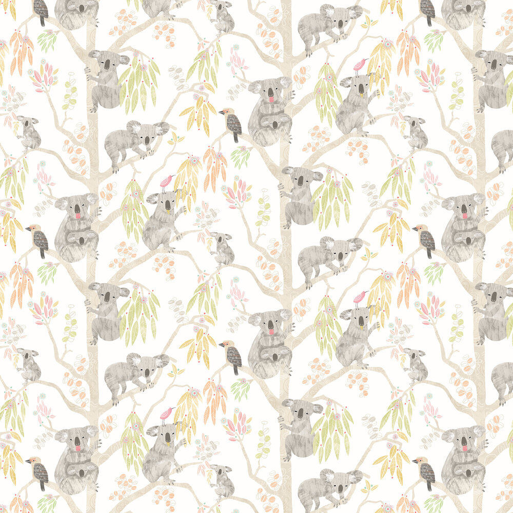 Kooka Koala Wallpaper - Flamingo - by Ohpopsi