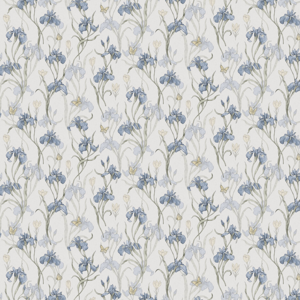 Iris Wallpaper - Sky Blue - by Sandberg