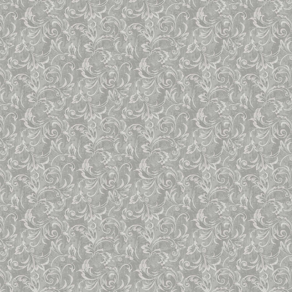 Scroll Wallpaper - Grey - by Etten