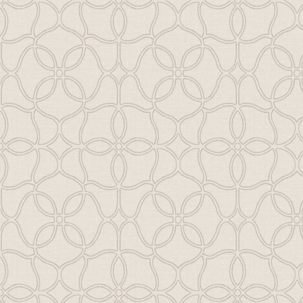 Simple Persian Allover Wallpaper - Grey / Taupe - by Etten