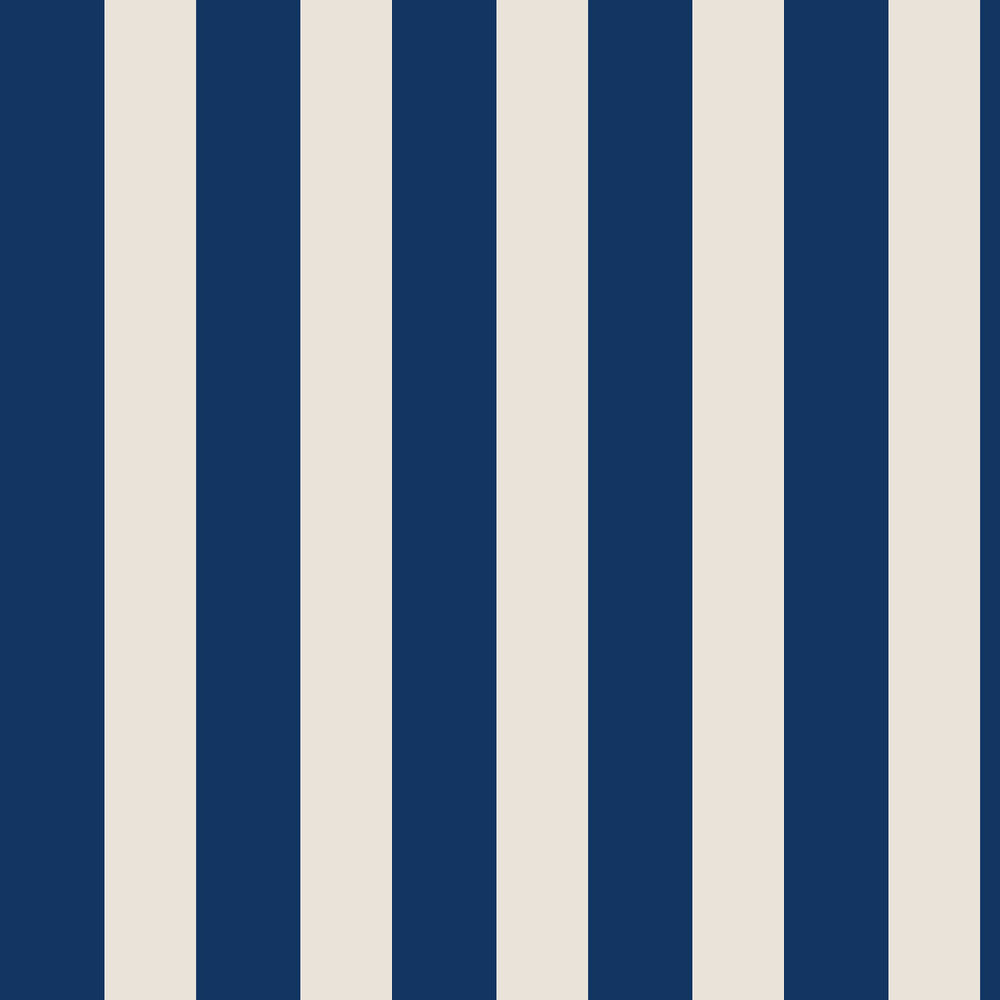 Harborough Stripe Wallpaper - Coast Blue - by Joules