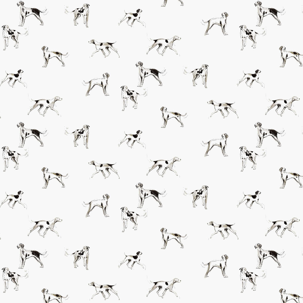 Sketchy Dogs Wallpaper - Creme - by Joules