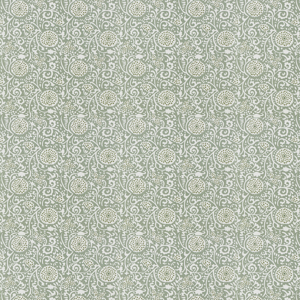 Shaqui by Designers Guild - Vintage Green - Wallpaper : Wallpaper Direct