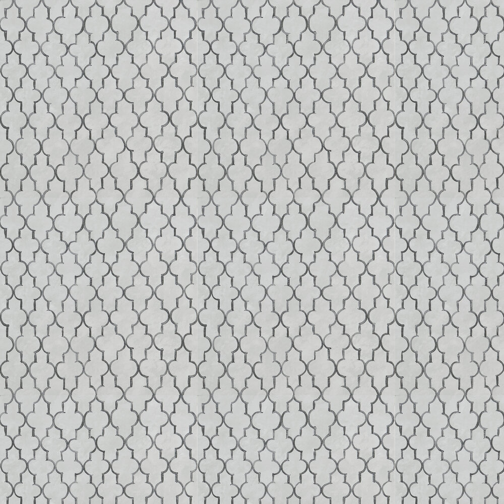 Pergola Trellis Wallpaper - Graphite - by Designers Guild