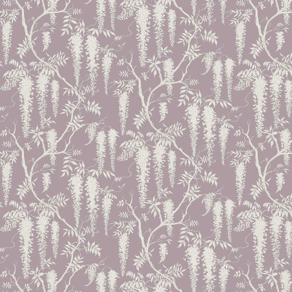 Wisteria Trails Wallpaper - Purple - by Next