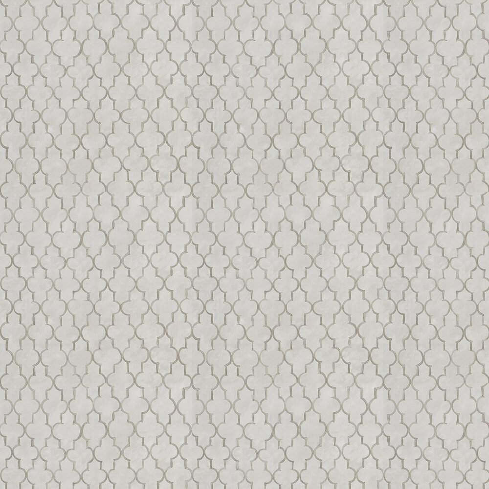 Pergola Trellis Wallpaper - Stone - by Designers Guild