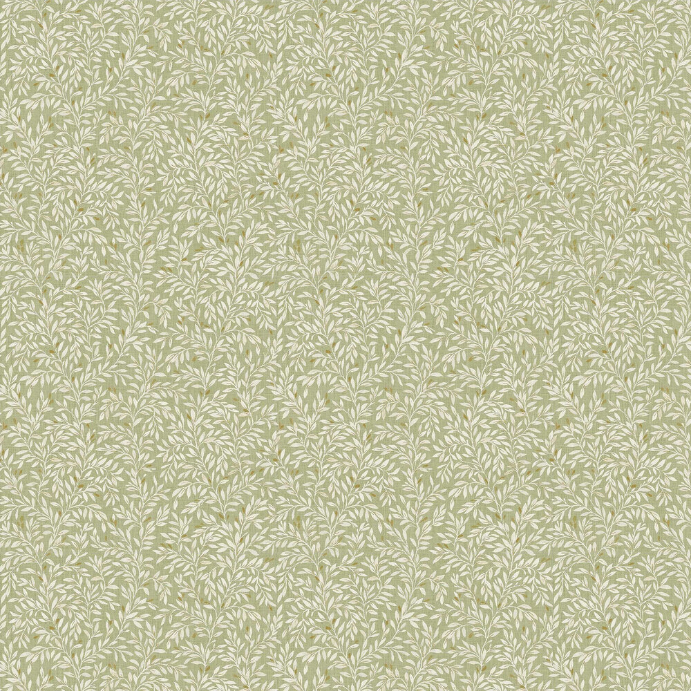 Ditsy Leaf Wallpaper - Green - by Next