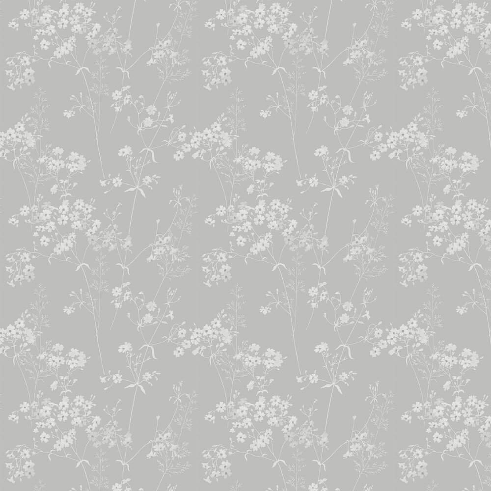 Leaf Wallpaper - Grey - by Next