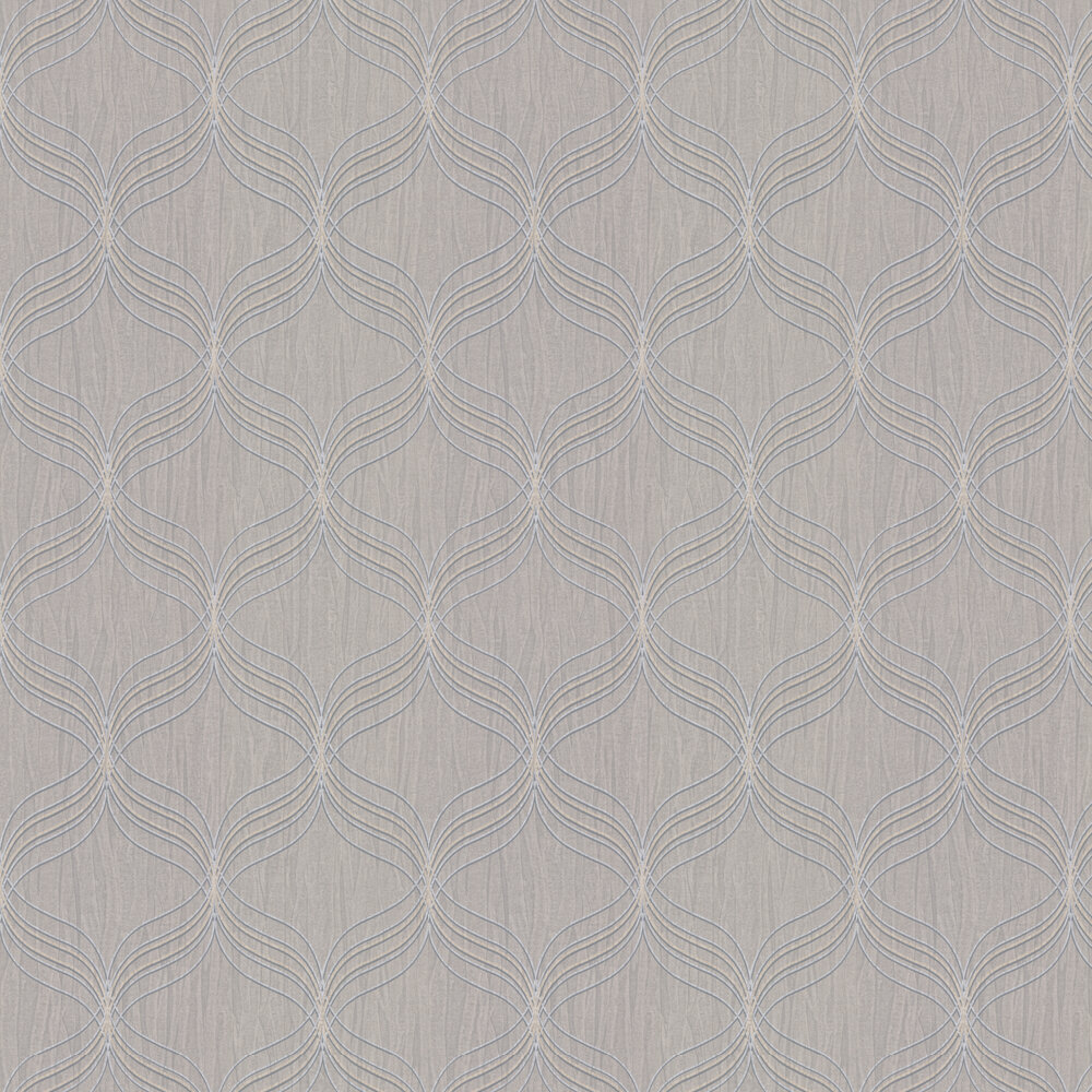 Optical Geo Wallpaper - Silver - by Boutique