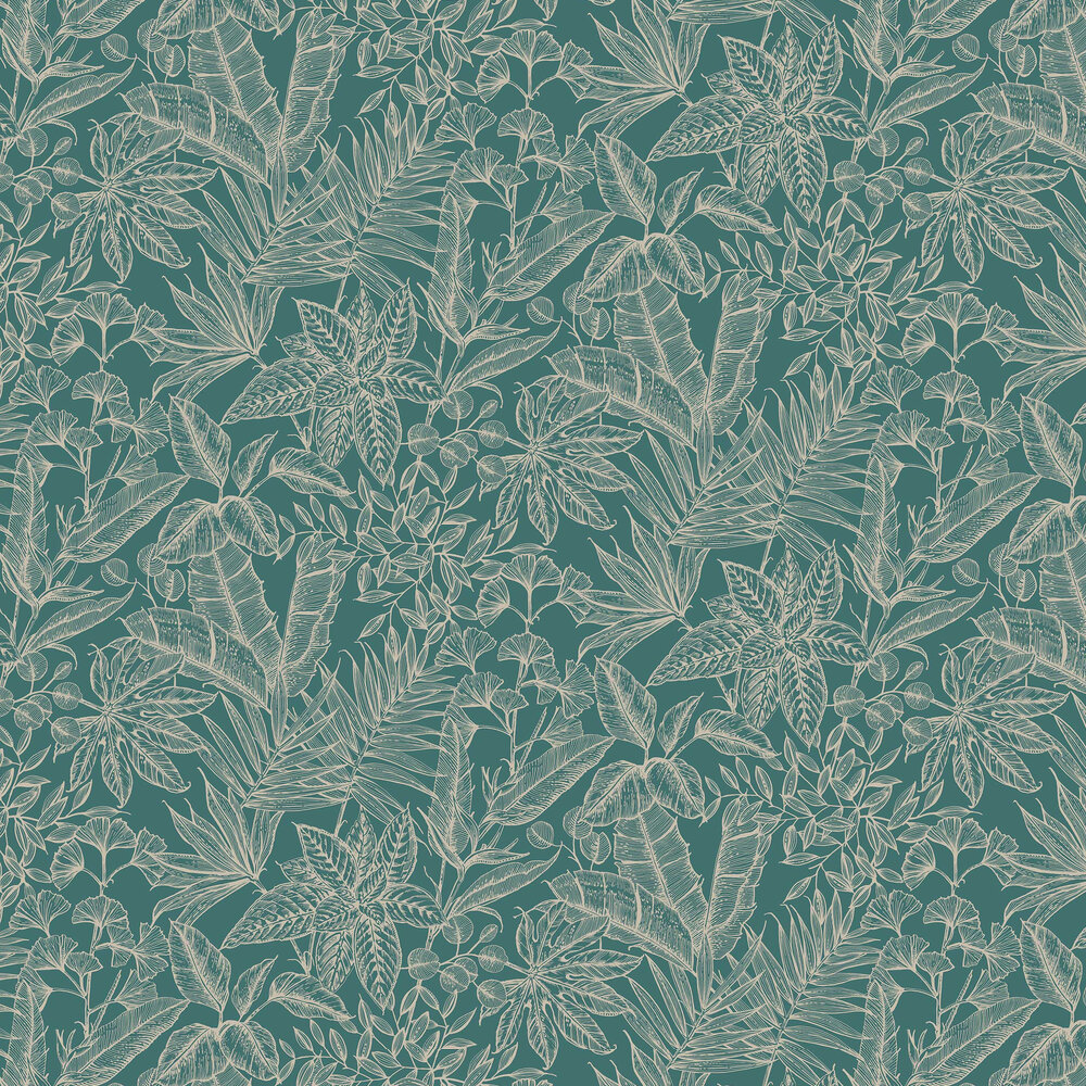Paradise Wallpaper - Emerald - by Boutique