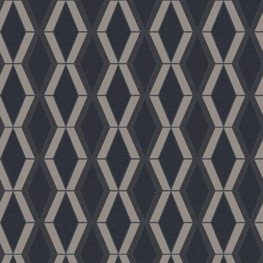 Optical Triangle Wallpaper - Blue - by Next