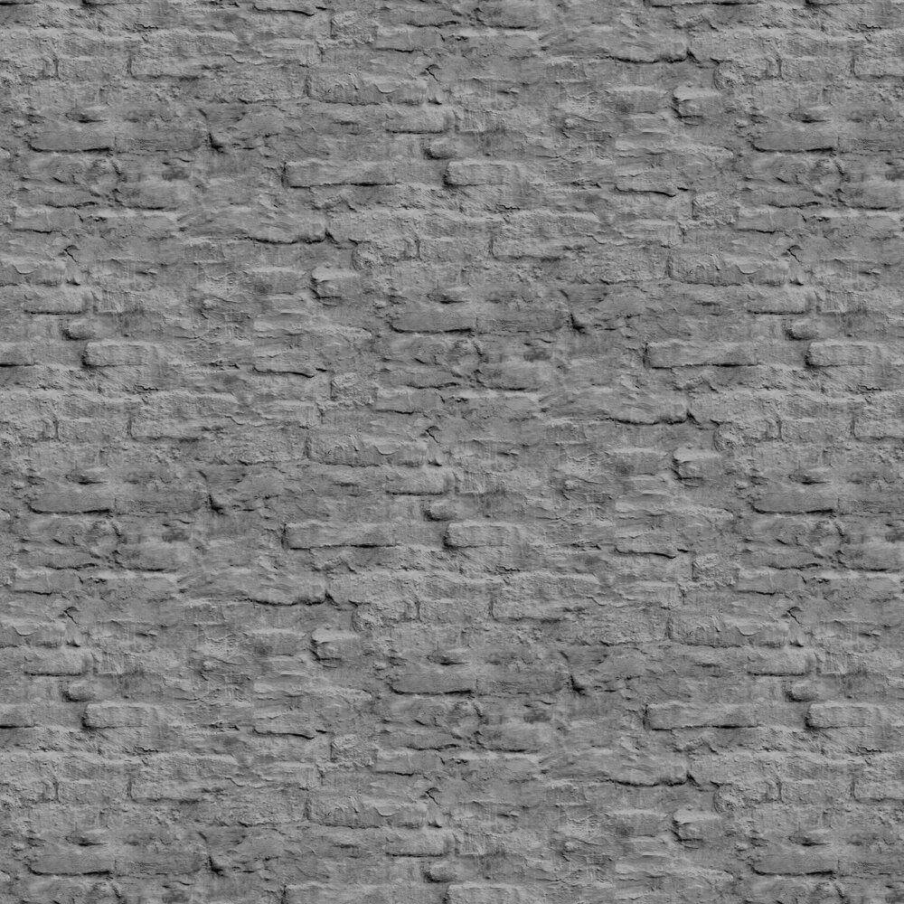Contemporary Brick Wallpaper - Grey - by Next