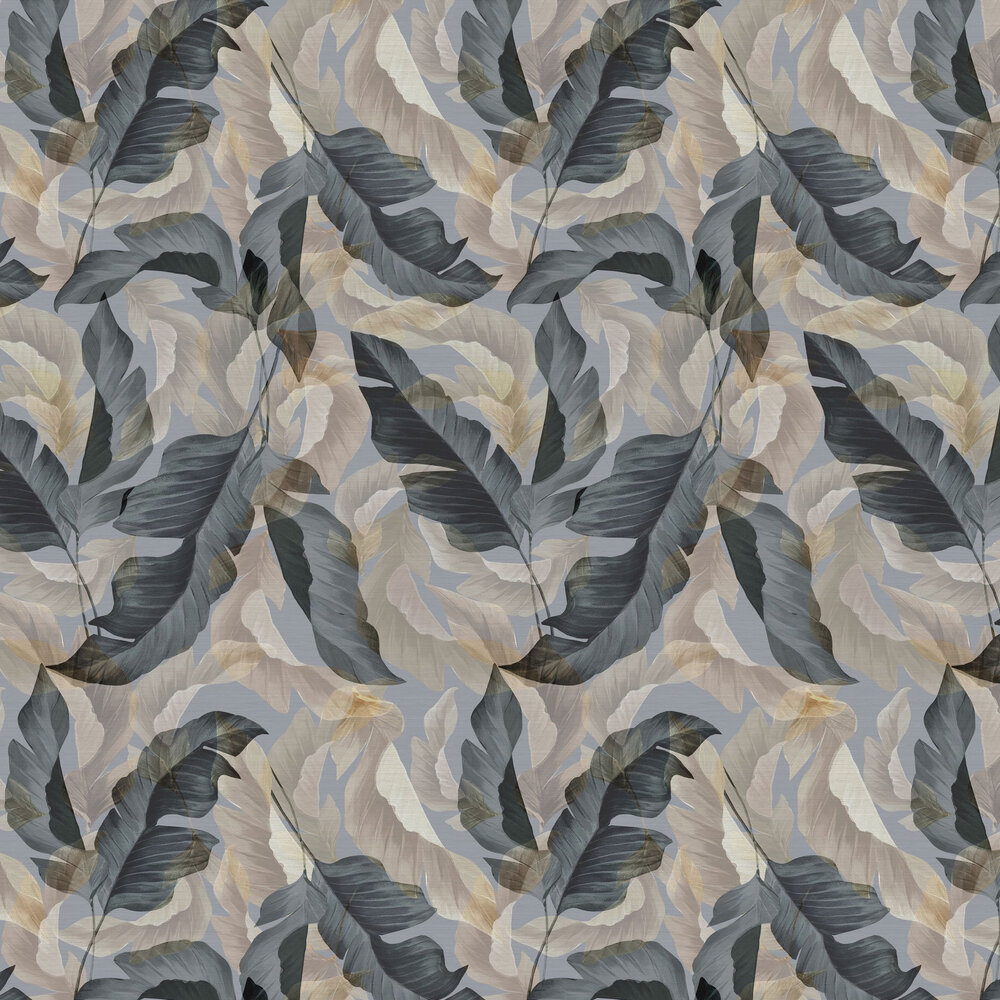 Forager Wallpaper - Blue - by Ted Baker
