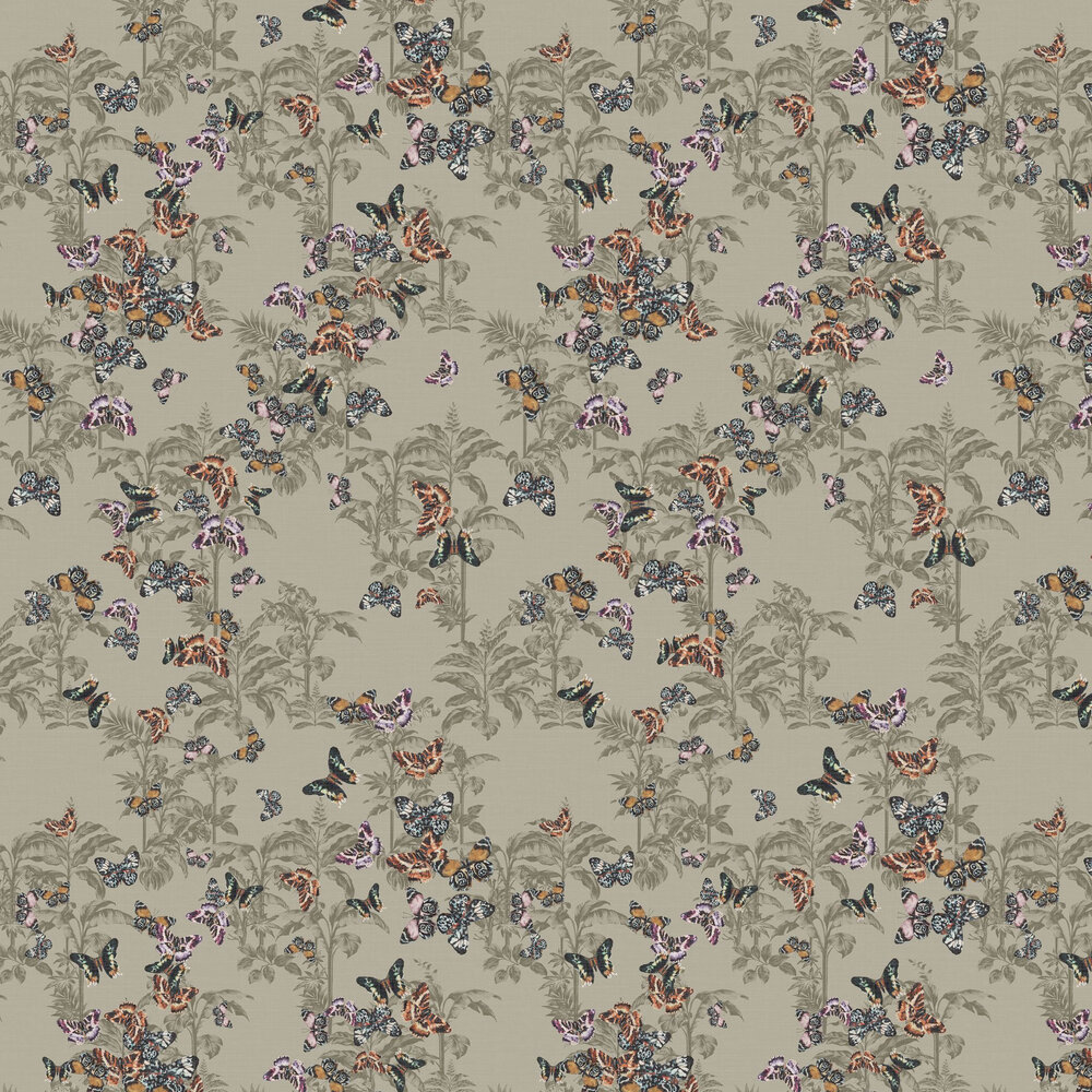 Unity Wallpaper - Grey - by Ted Baker