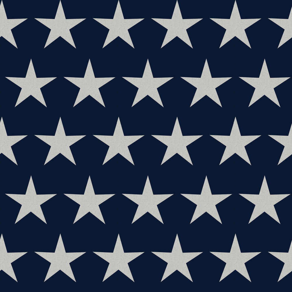 Stars Wallpaper - Navy Blue  - by Next