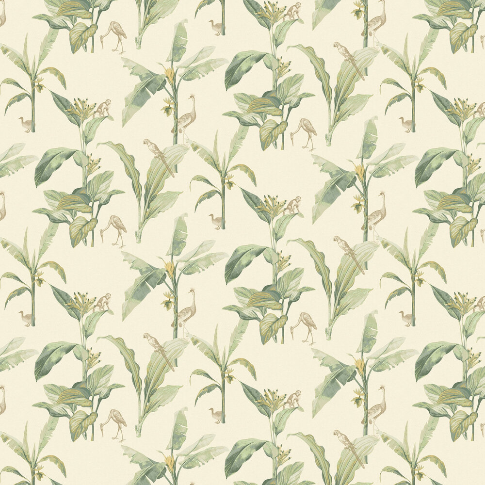 Jungle Wallpaper - Cream - by Eijffinger