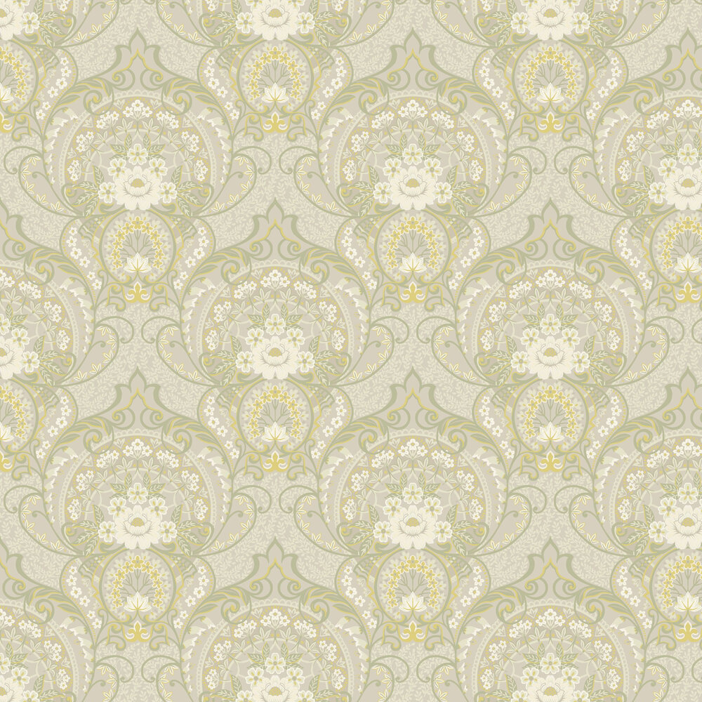 Victoria Wallpaper - Light Cream - by Eijffinger
