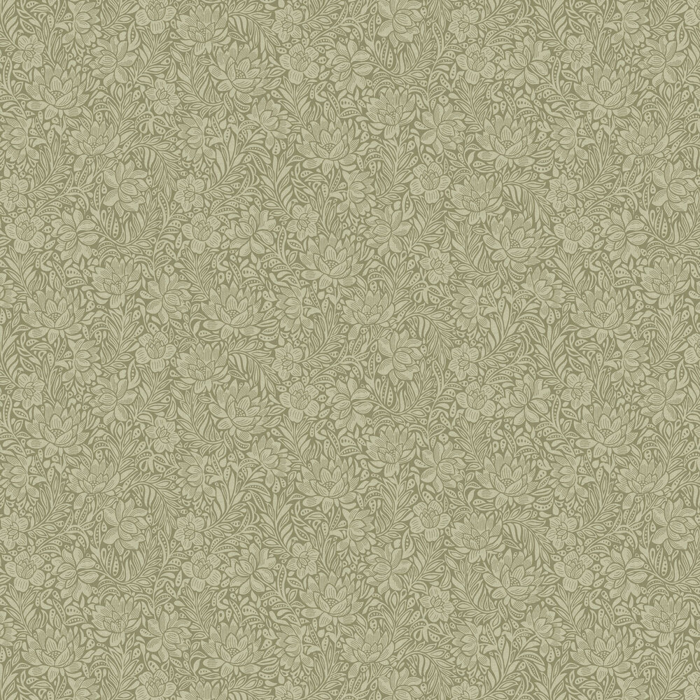Chestnut Wallpaper - Moss - by Eijffinger