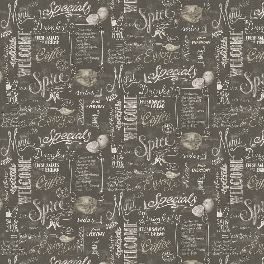 Chalkboard Wall Wallpaper - Charcoal - by The Wall Cover