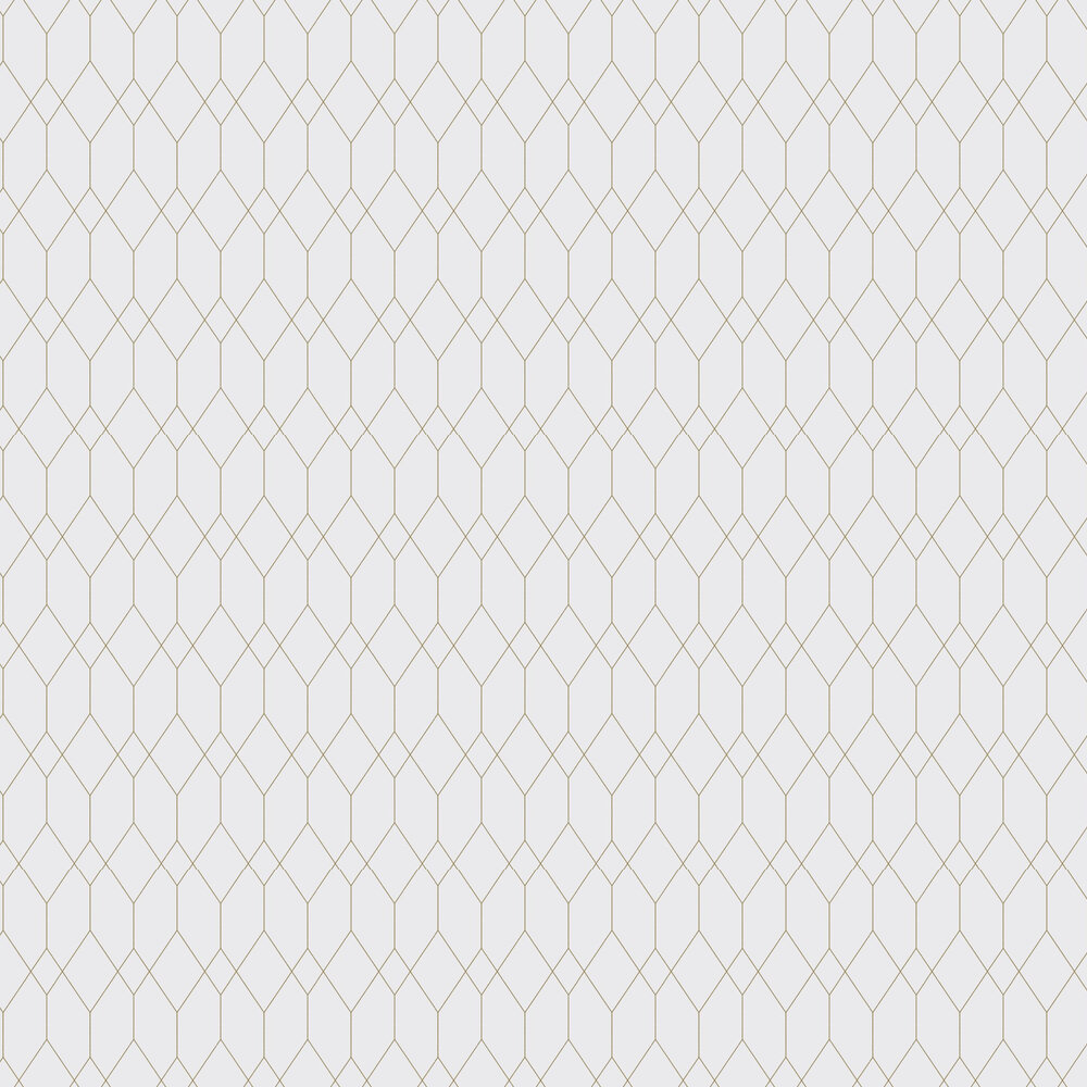 Linear Trellis Wallpaper - White - by The Wall Cover