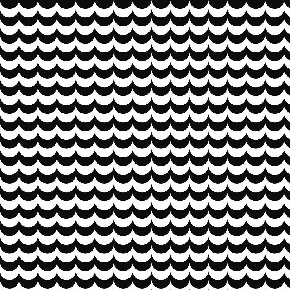 SCOOP Wallpaper - Black / White - by Erica Wakerly