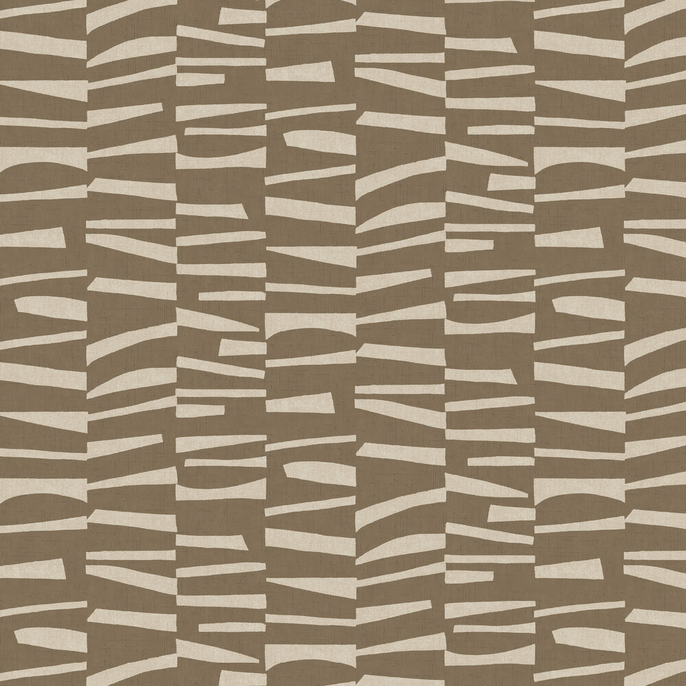 Levels Wallpaper - Brown - by Eijffinger