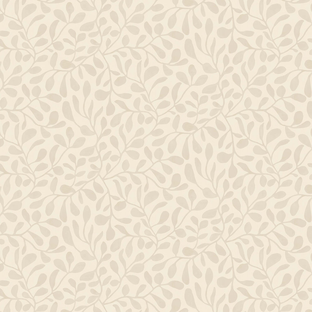 Pure Leaf Wallpaper - Beige - by Eijffinger