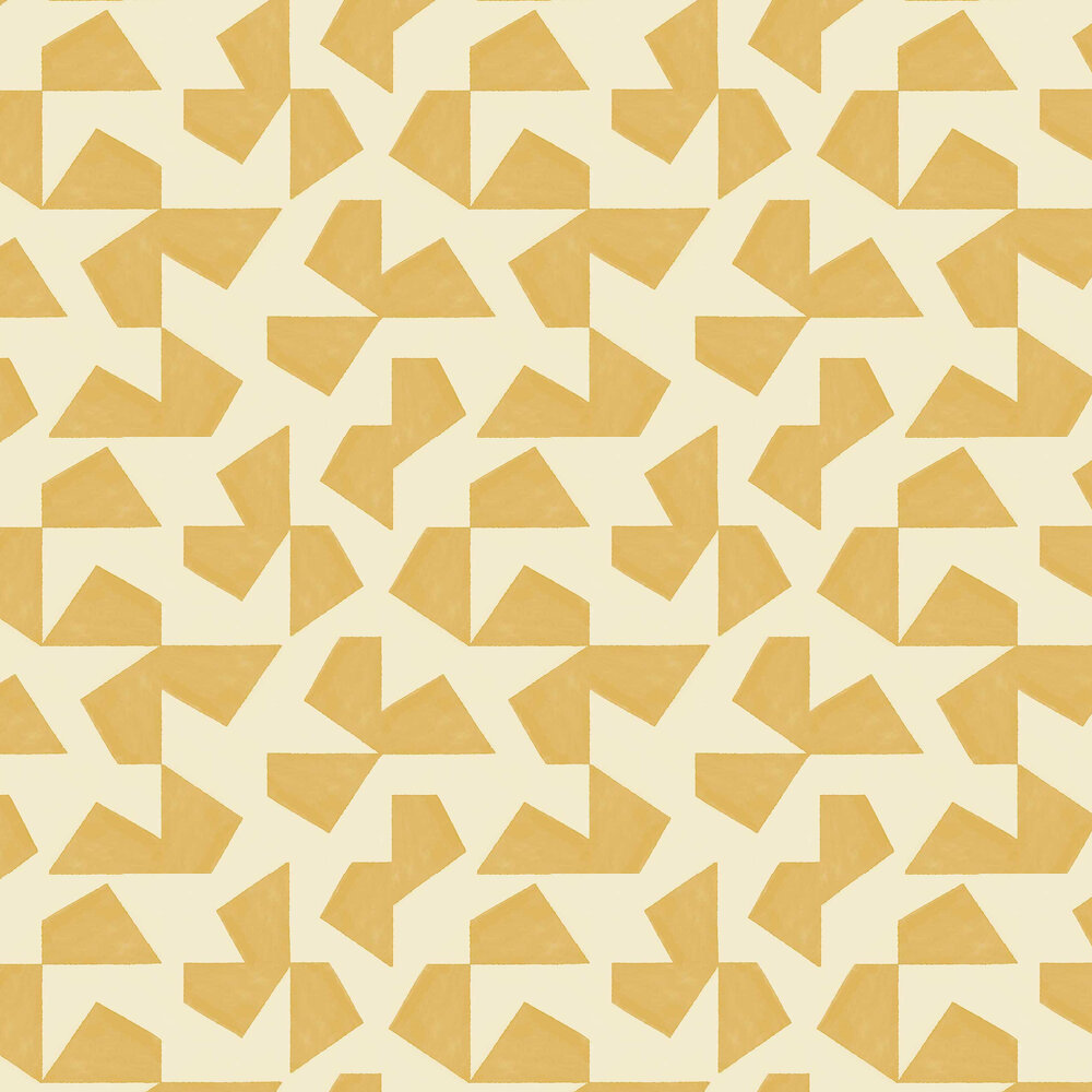 Geometric Fragments Wallpaper - Ochre - by Eijffinger