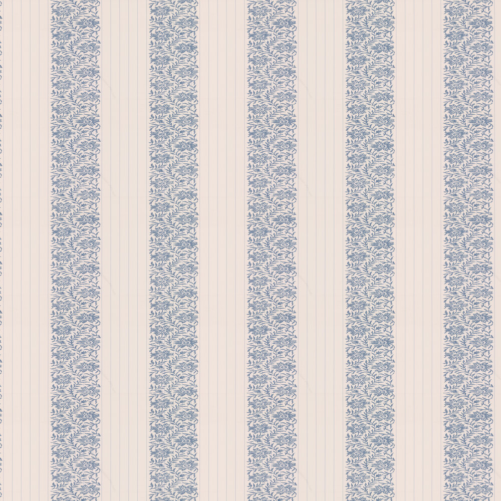 Alys Wallpaper - Navy - by Colefax and Fowler