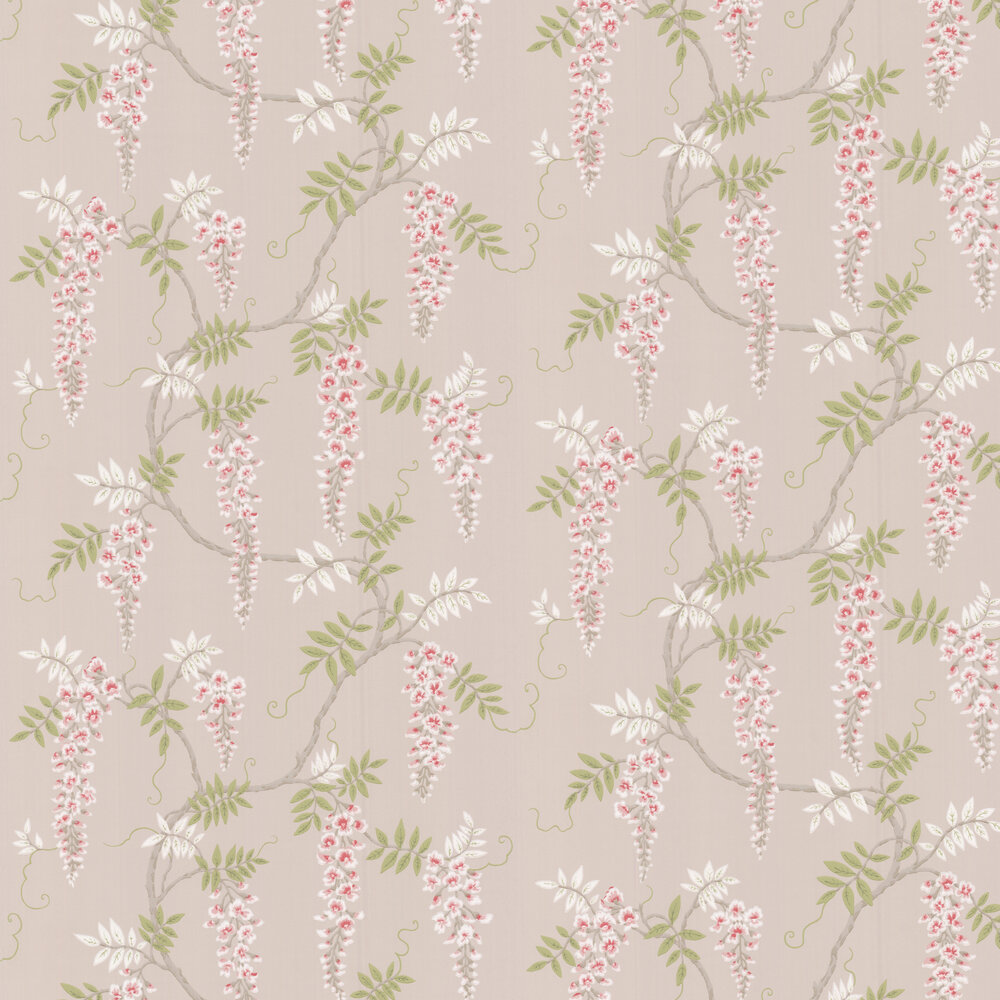 Grayshott Wallpaper - Pink - by Colefax and Fowler