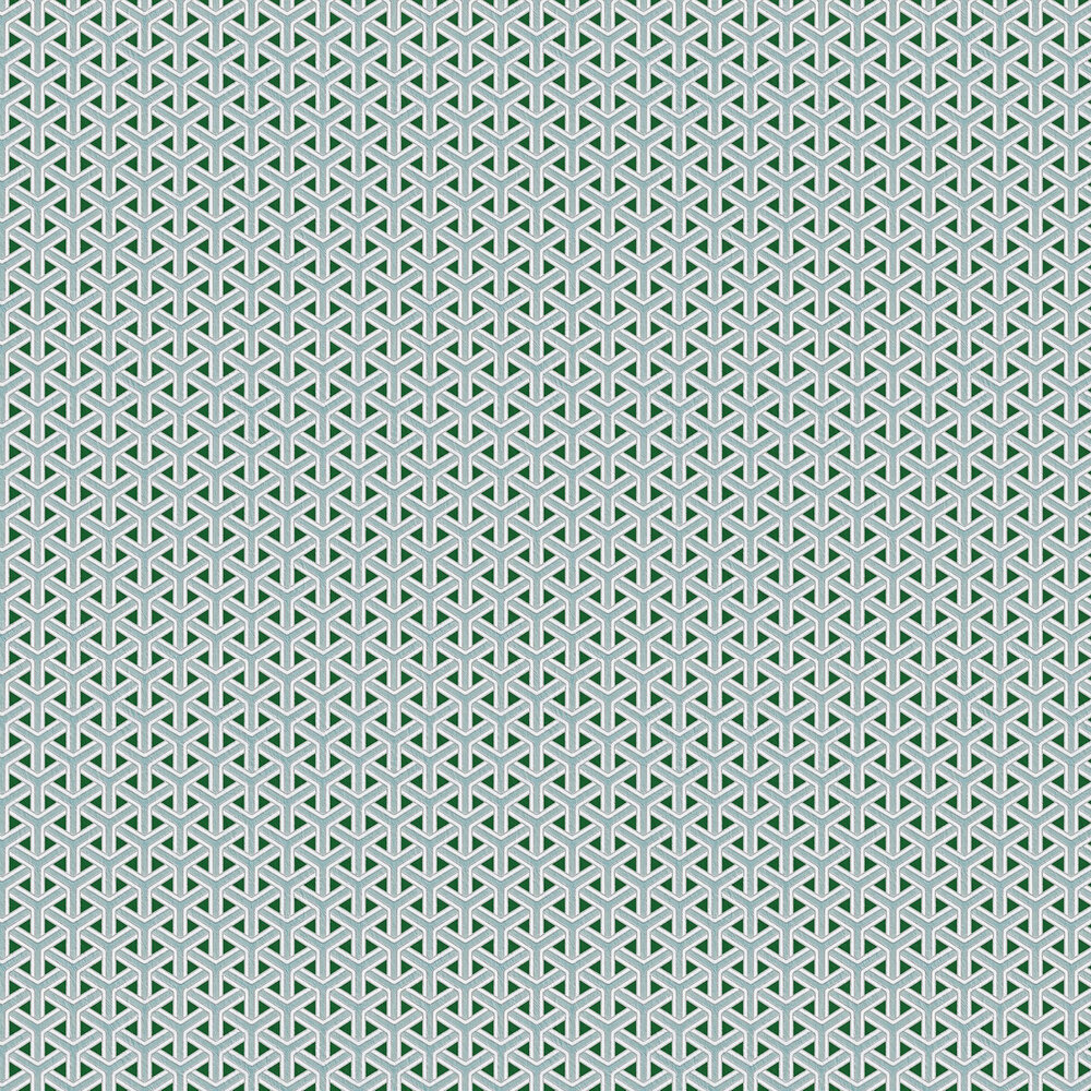 Hex Weave Wallpaper - Chlorite - by Carmine Lake