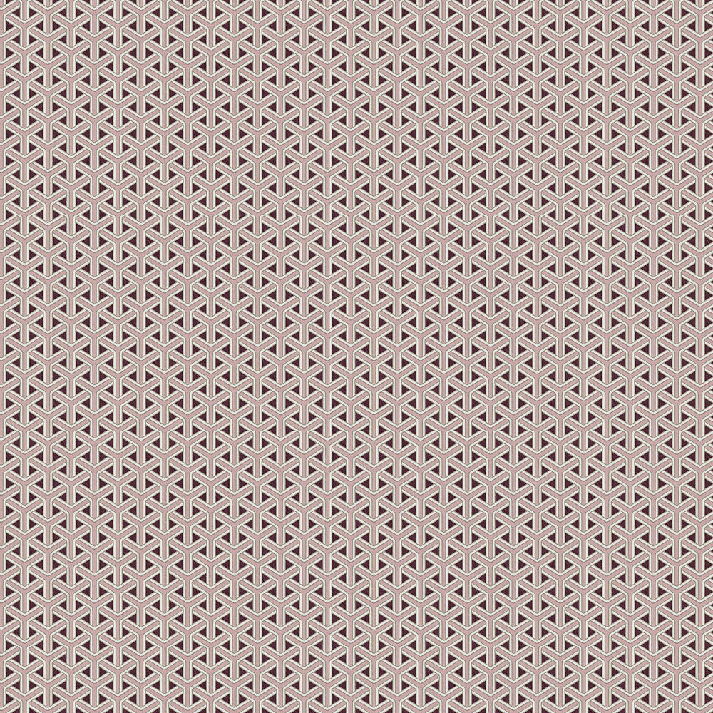 Hex Weave Wallpaper - Scoria - by Carmine Lake