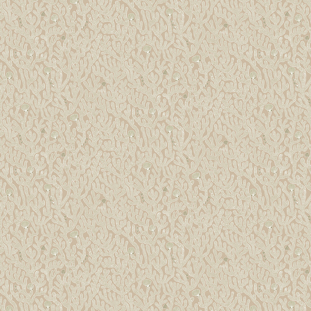 Coral Wallpaper - Edge Sand - by Josephine Munsey