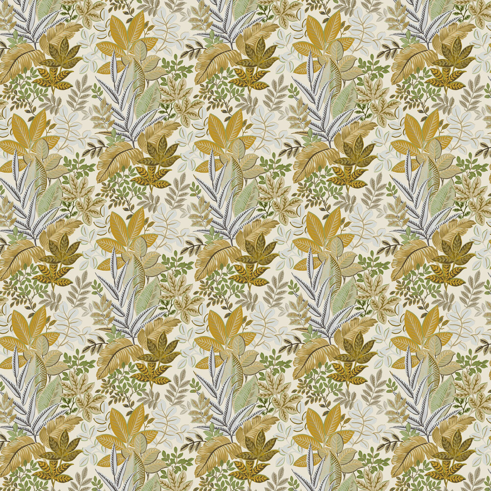 Foliage Wallpaper - Yellow - by Galerie