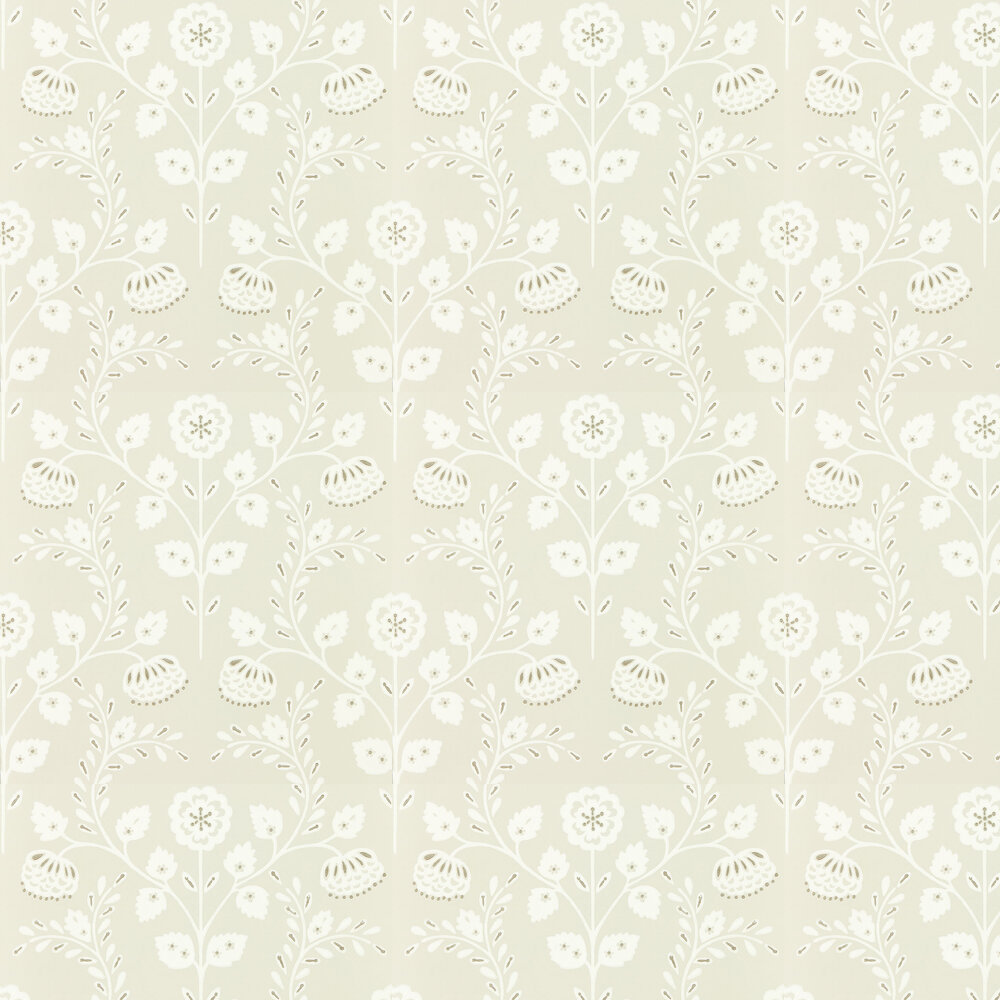 Lucerne  Wallpaper - Feather Grey/Chalk - by Harlequin