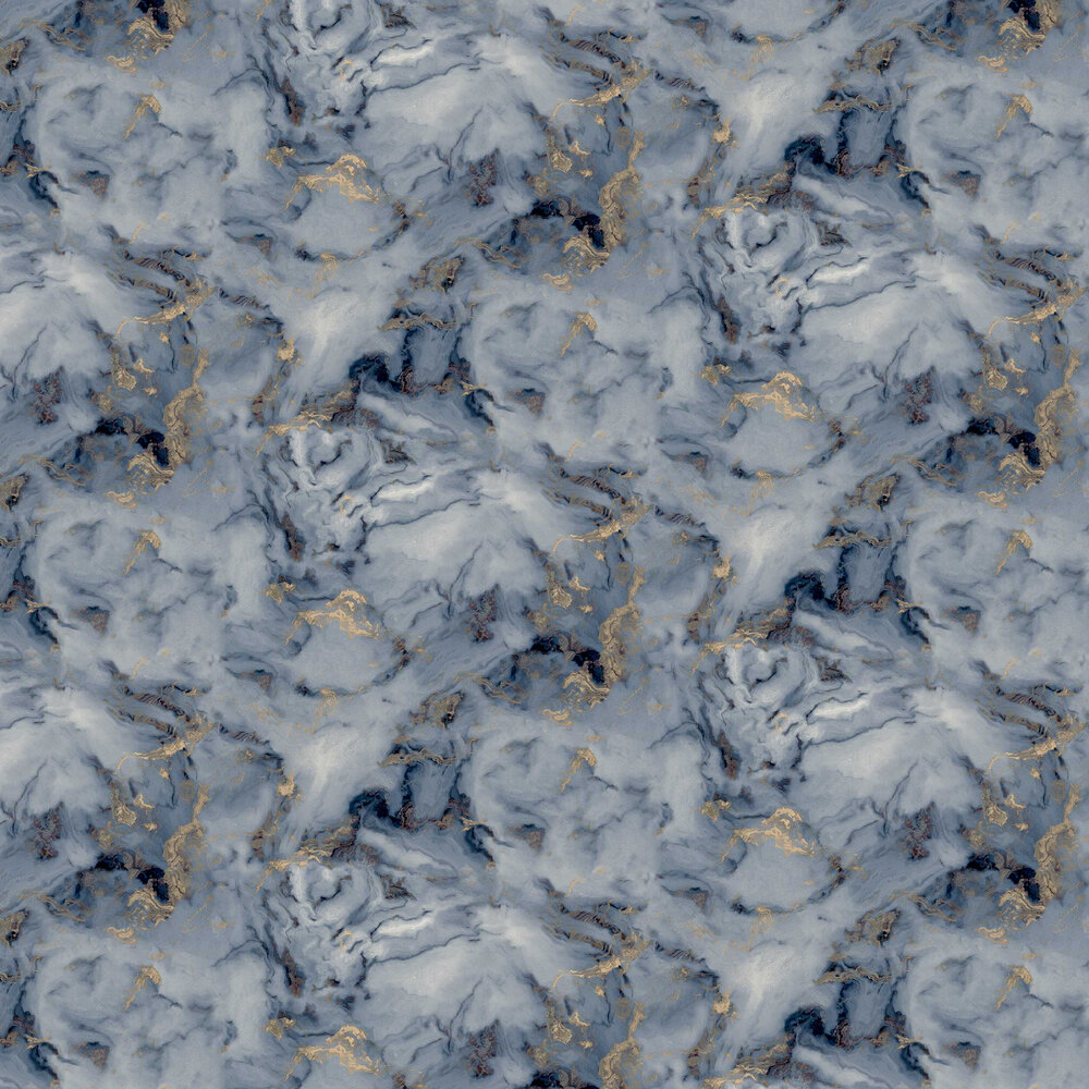 Bahia Marble Wallpaper - Navy - by Arthouse