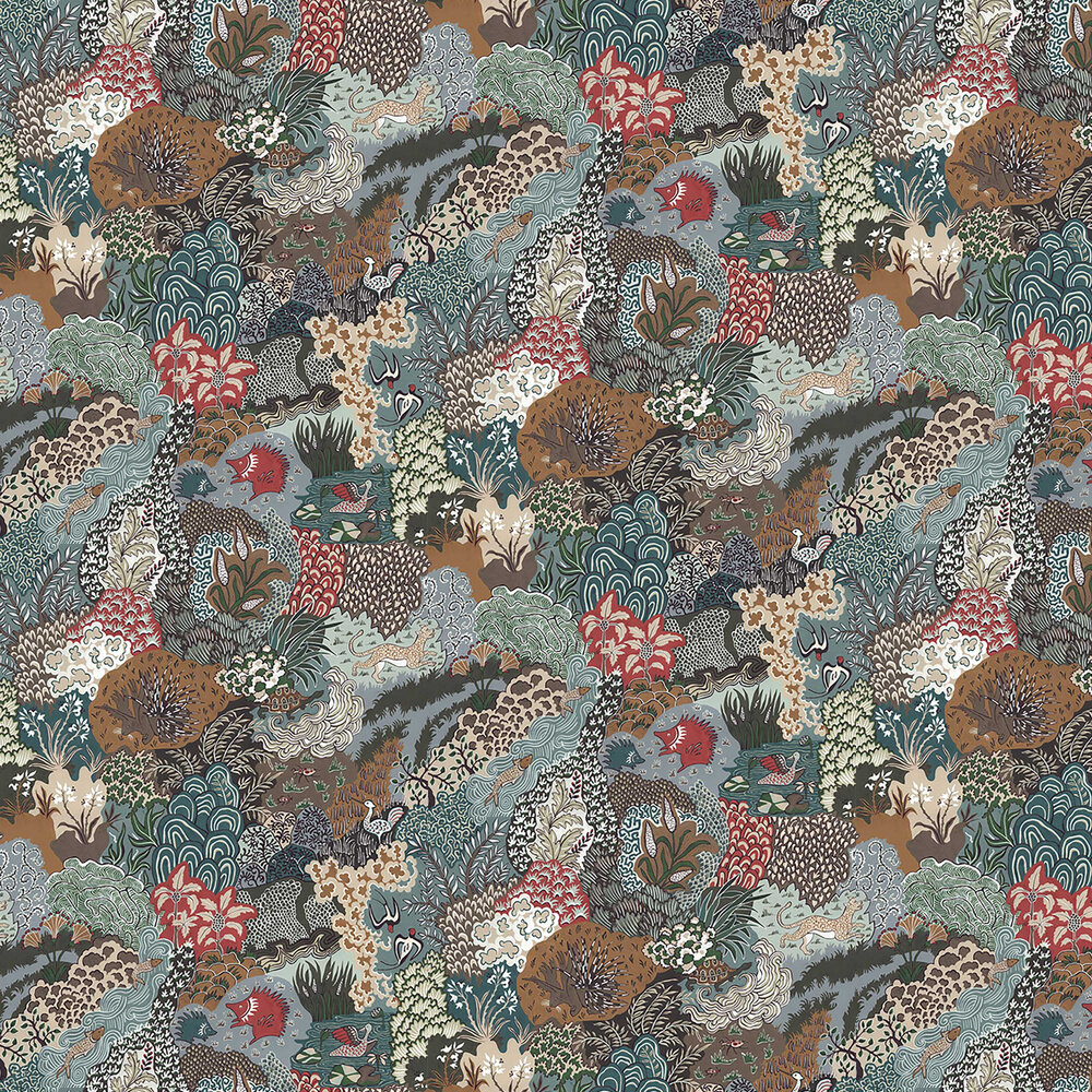 Whimsical Clumps Wallpaper - Multi - by Josephine Munsey