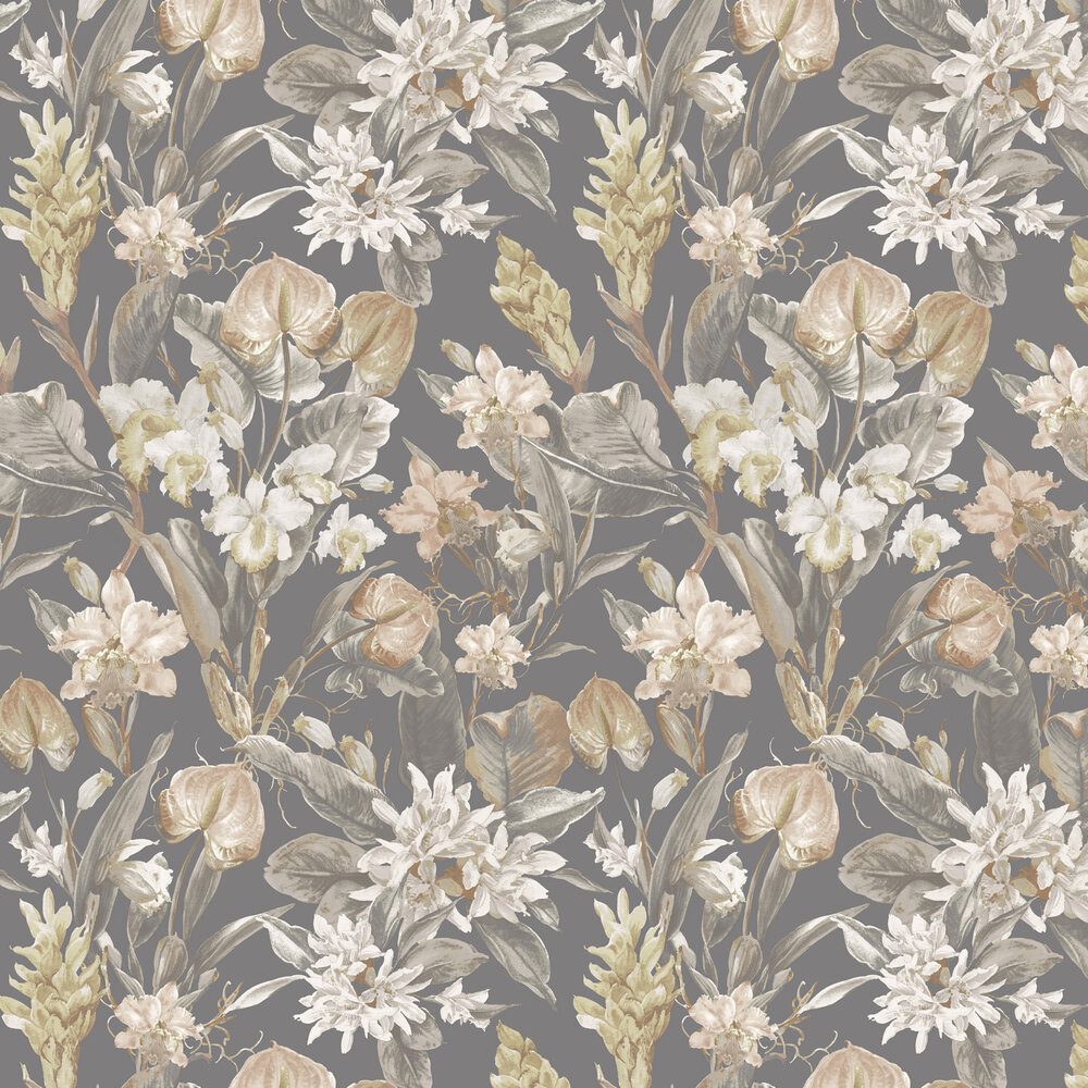 Florence Wallpaper - Graphite Bloom - by SketchTwenty 3