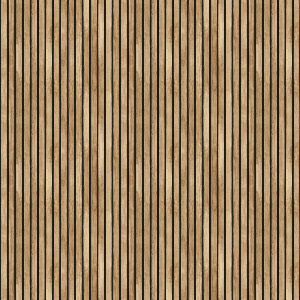 Wood Slats Wallpaper - Natural - by Arthouse