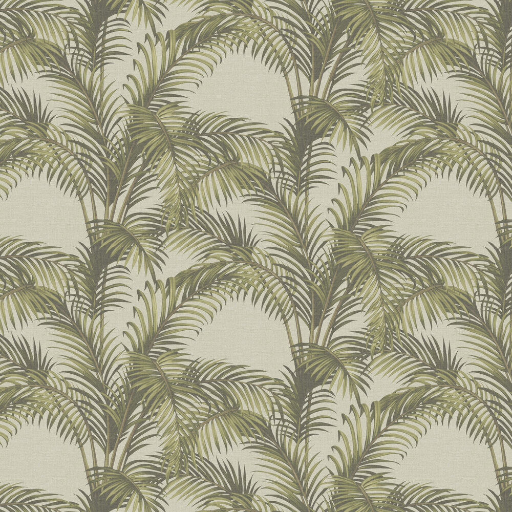 Palmeria Wallpaper - Olive - by SketchTwenty 3