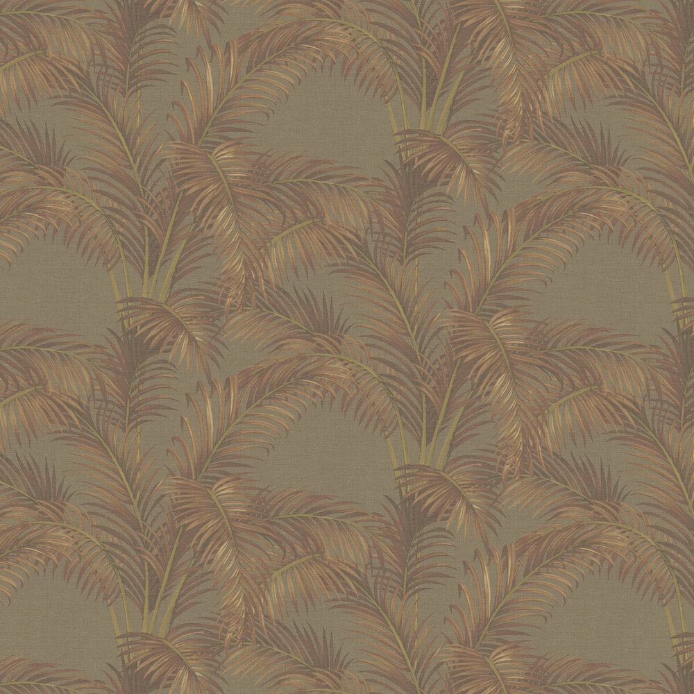 Palmeria Wallpaper - Russet - by SketchTwenty 3