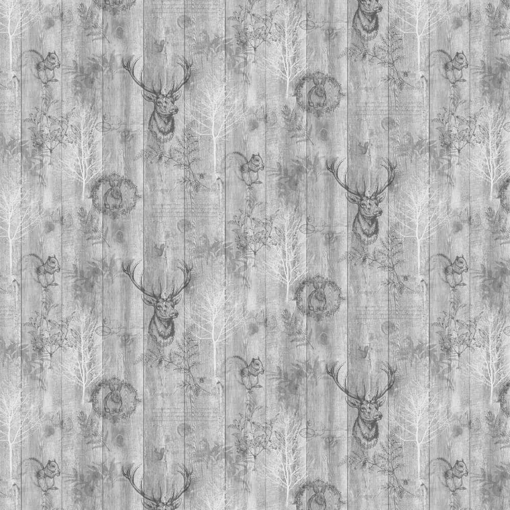 Albany Wallpaper Stag Wood Panel 90090