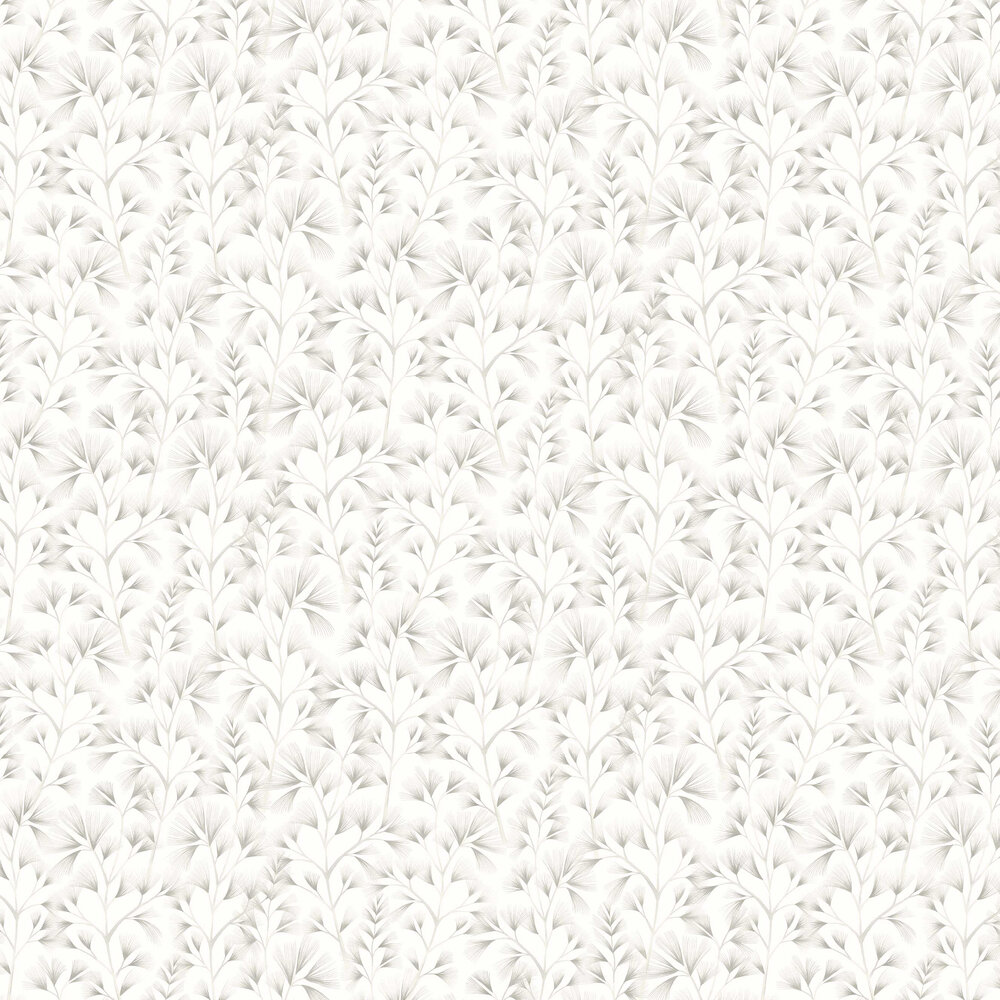 Arabella  Wallpaper - Grey Cream - by Ohpopsi