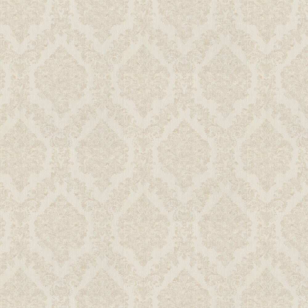 Imperial Damask Wallpaper - Cream - by Albany