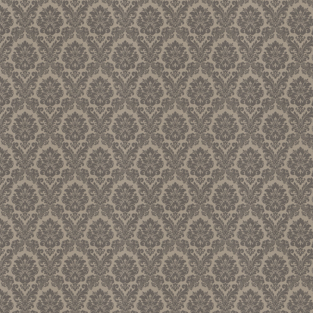 Damask Baroque Wallpaper - Grey - by Albany